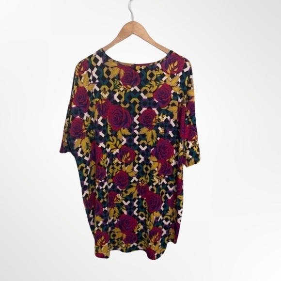 LuLaRoe Irma Multi-Colored Floral Tunic Top Size 2XL - Picture 2 of 5